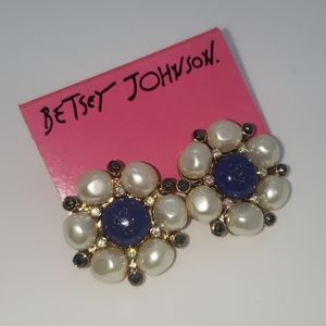 Betsey Johnson Flower Earrings